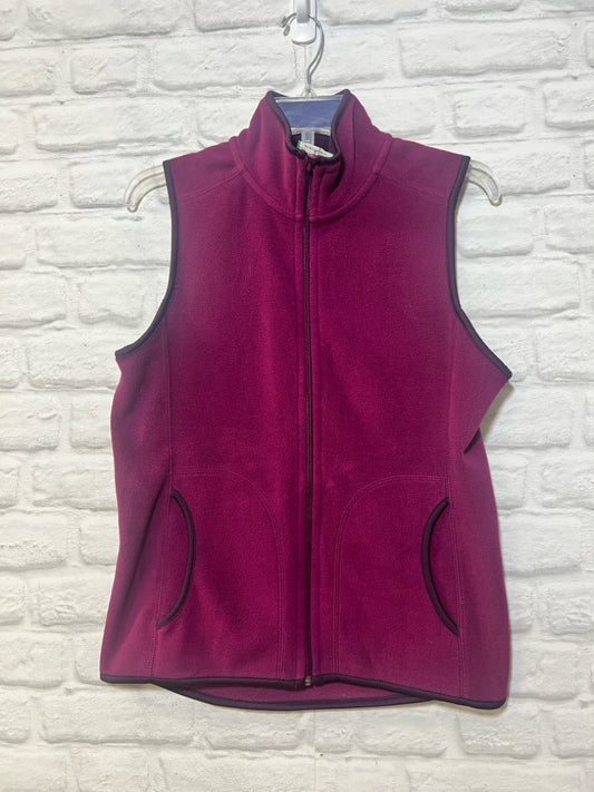 Size M Old Navy purple fleece zip up vest