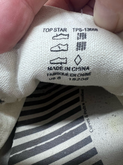 Shoe Size 8 Taos Gray Canvas Top Star Sneakers