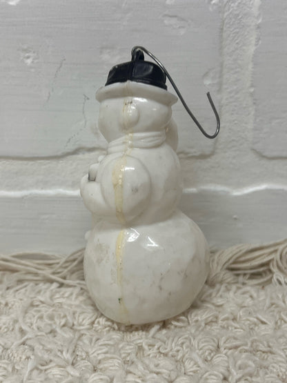 Rosbro Mid-Century Plastic Snowman Ornament