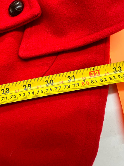 Vintage Penguin Red Wool Coat Size 6