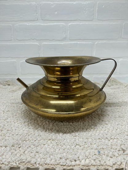 Vintage brass pot w/ water spout