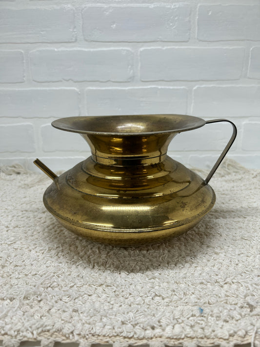 Vintage brass pot w/ water spout