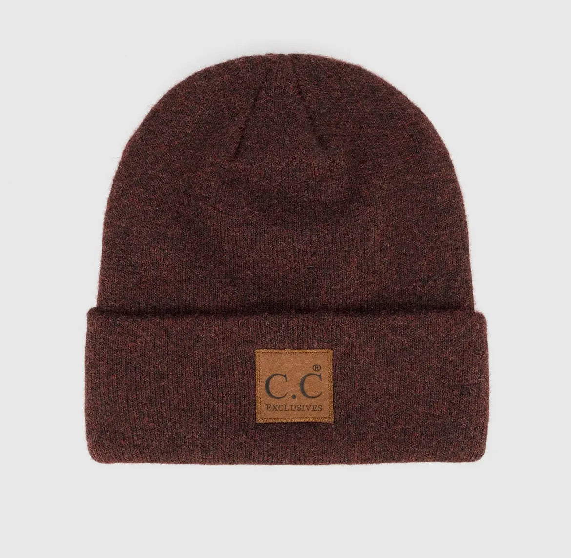 CC Heather Knit Basic Beanie – Unisex Eco-Friendly Winter Hat