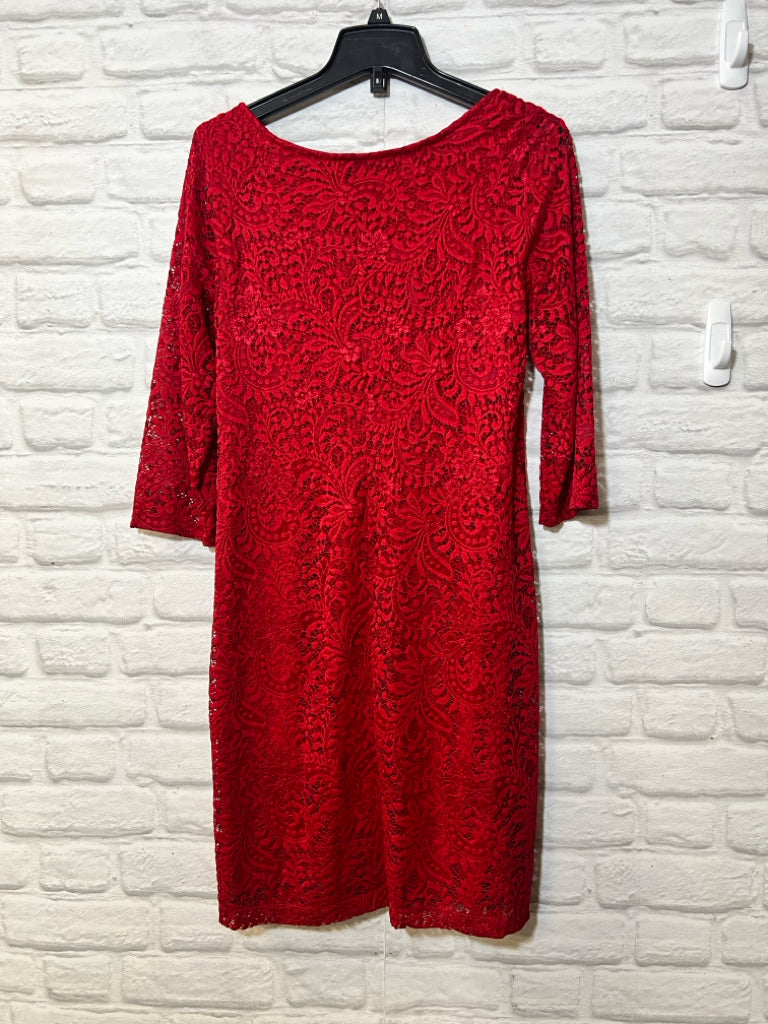 Size 10 Ronni Nicole red lace dress