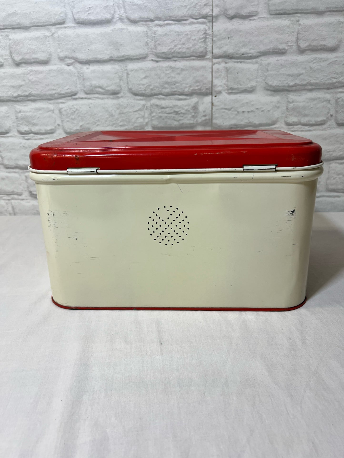 Vintage striped cherry blossom bread tin