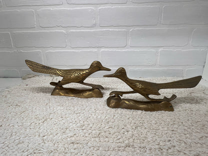 Pair of Vintage Brass Road Runners