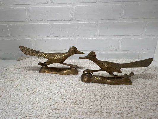 Pair of Vintage Brass Road Runners