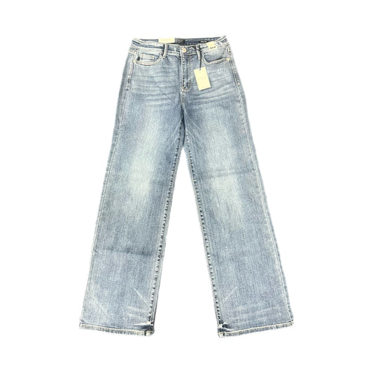 Judy Blue Mid-Rise Vintage Wash Wide Leg Jeans