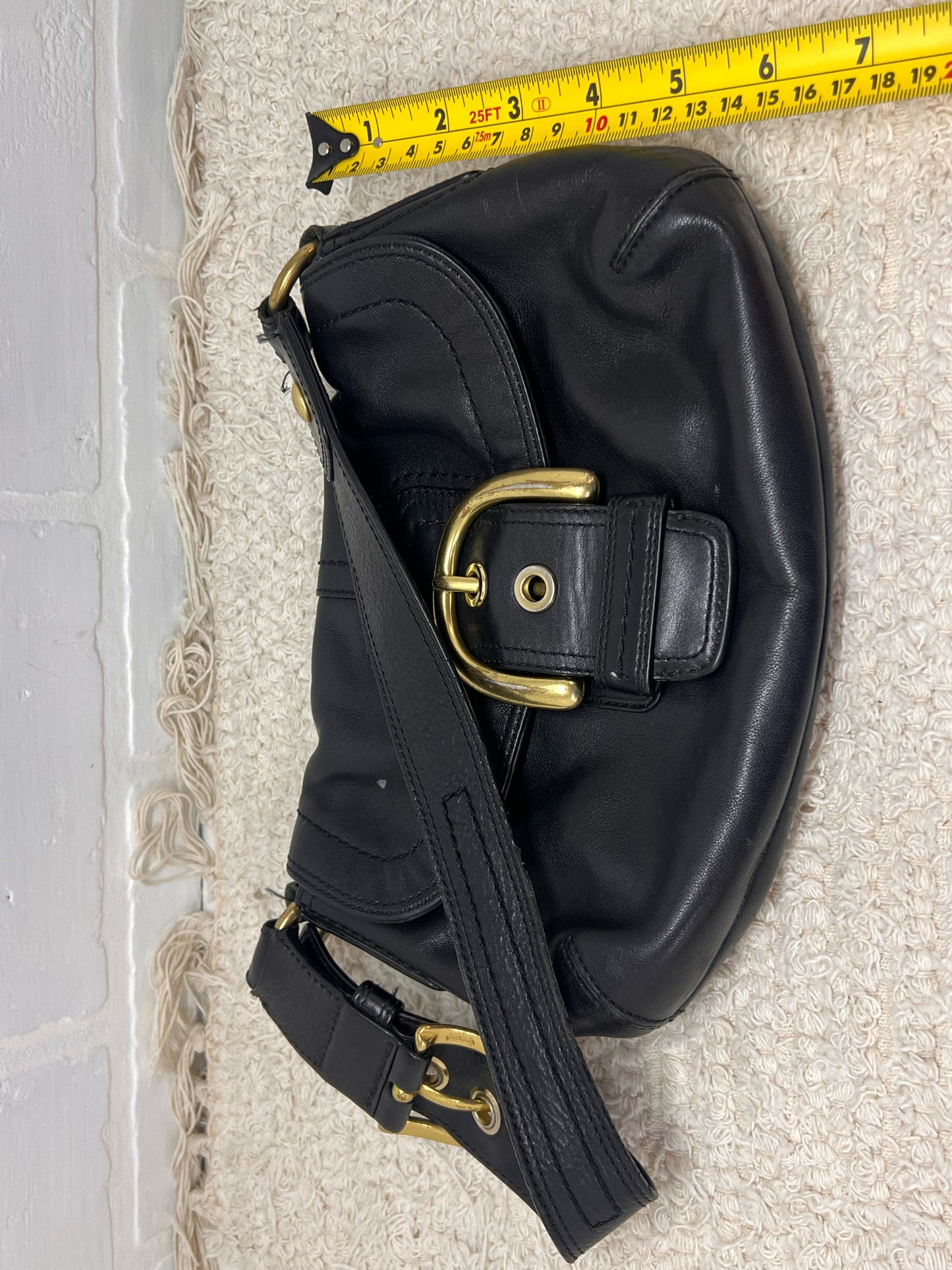 Vintage Coach Soho Mini Shoulder Bag F11840 – Black Leather – Y2K / 90s Era