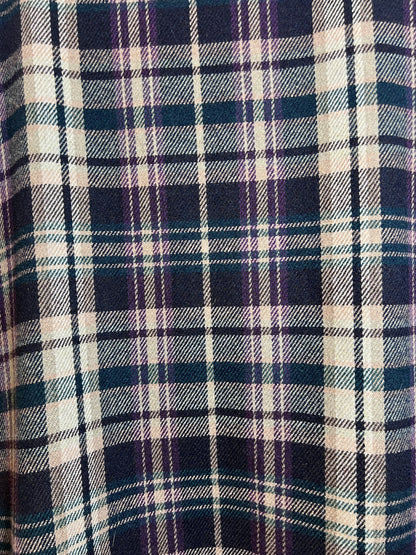Size 14 P Sag Harbor Brown Muticolor Plaid Wool Blend Blazer