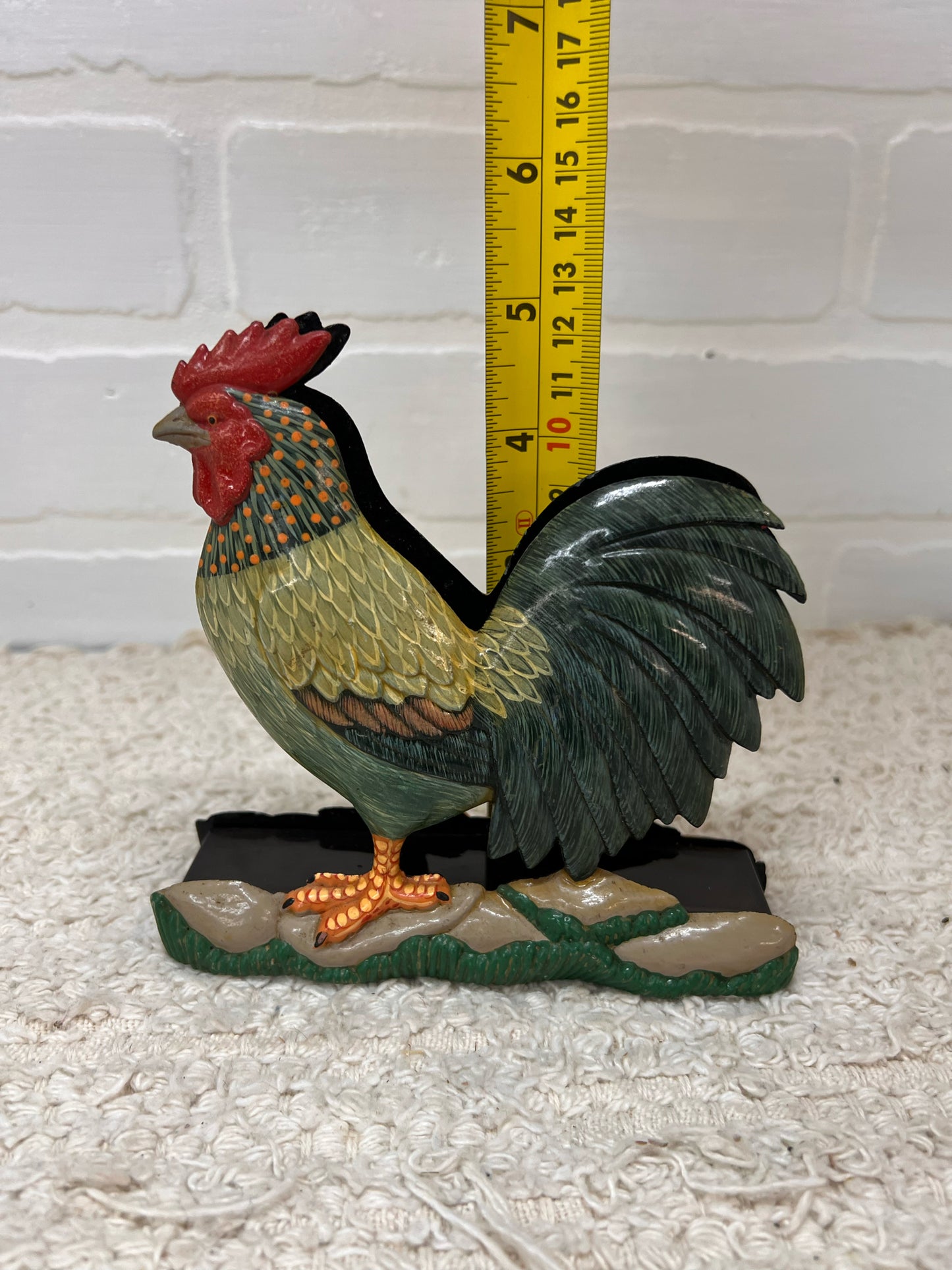 Vintage Resin Rooster Napkin Holder