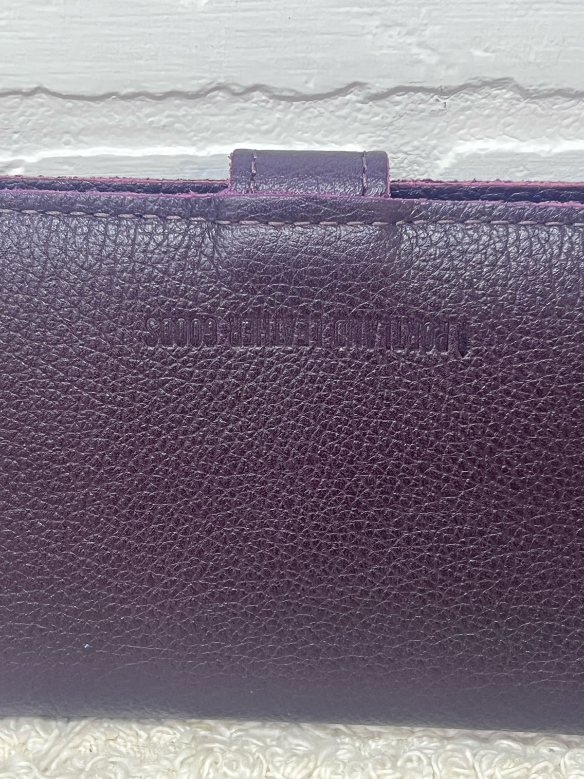 Portland Leather Burgundy Plum Wallet