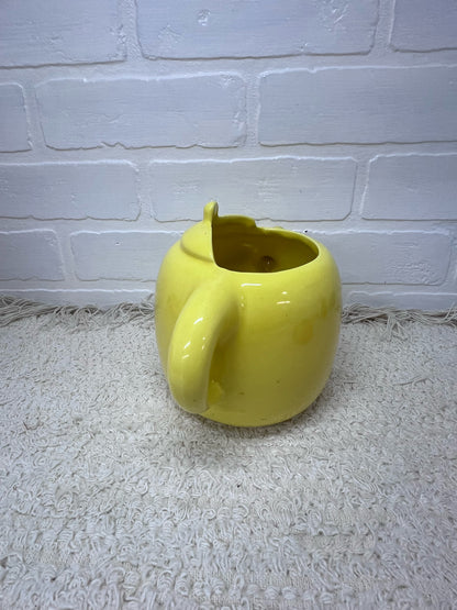 Haeger Yellow Window Sill Flower Pot Shaped Like Teapot