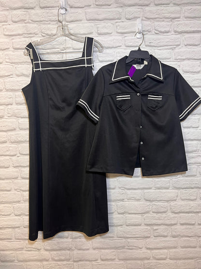 Montgomery Ward Dress Dress - Black & White Sailor Style 70's Combo