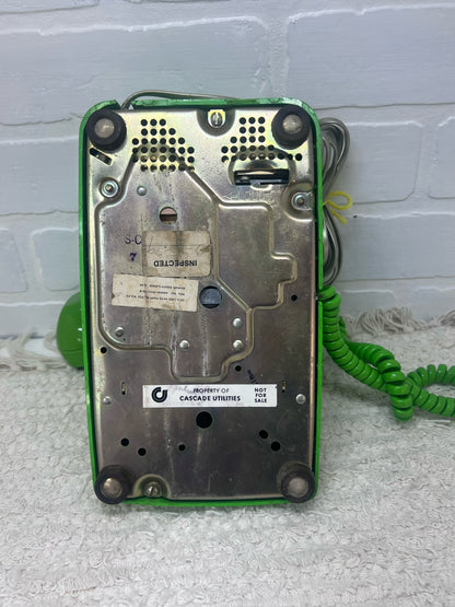 Stromberg-Carlson Lime Green 1970's Dial Corded Telephone