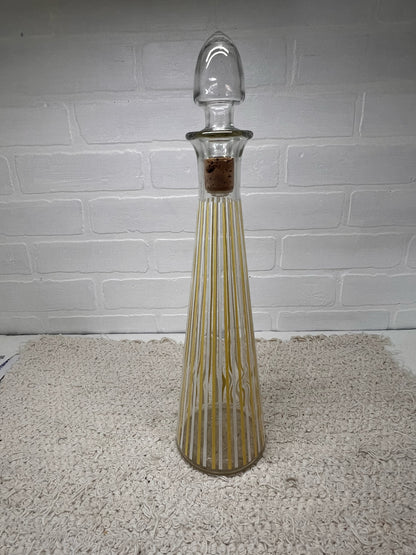 Old Kentucky Tavern MCM Striped Genie Bottle Decanter