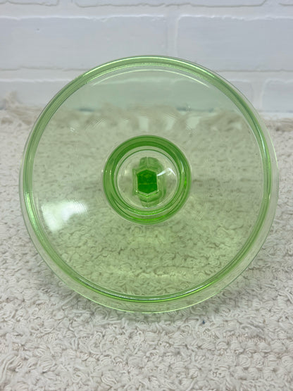 Small uranium glass dessert serving tray