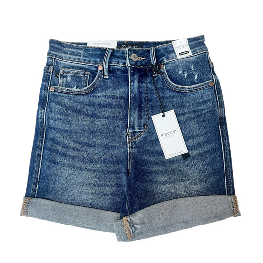 Judy Blue Vintage Wash Shorts High Waist, Tummy Control