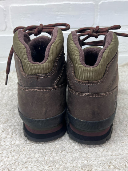 Shoe Size 8 Timberland Euro Hiker Brown Leather Boots