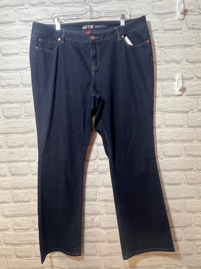 Apt. 9 Size 18 Dark Wash Boot Cut Jeans
