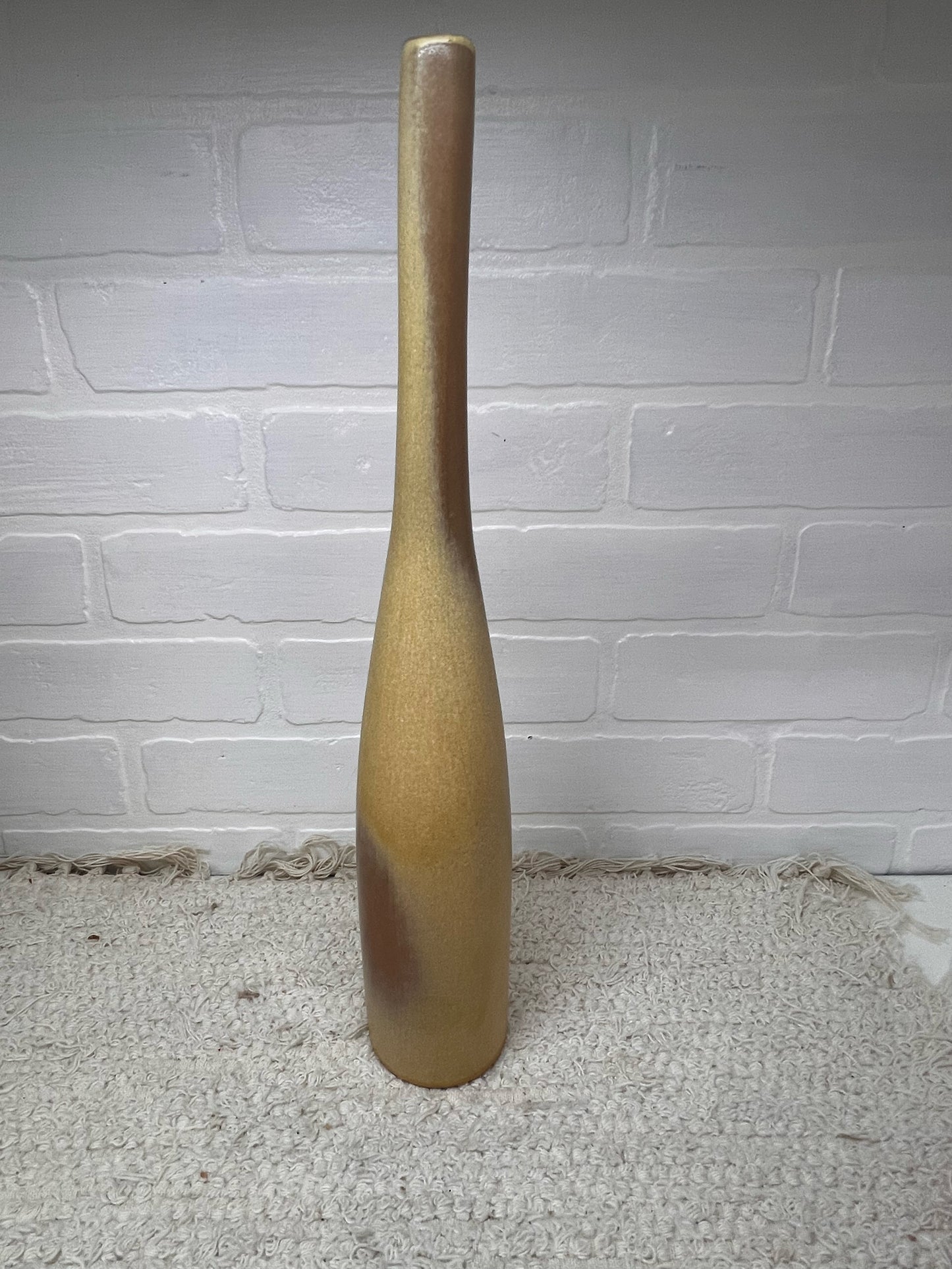 Frankoma MCM Wine Bottle Vase 17" Tall