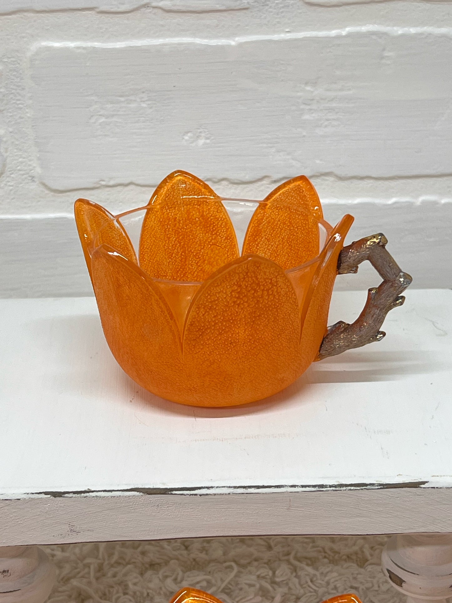 Antique 1906 Westmoreland Orange Peel Punch Cup Set (6)