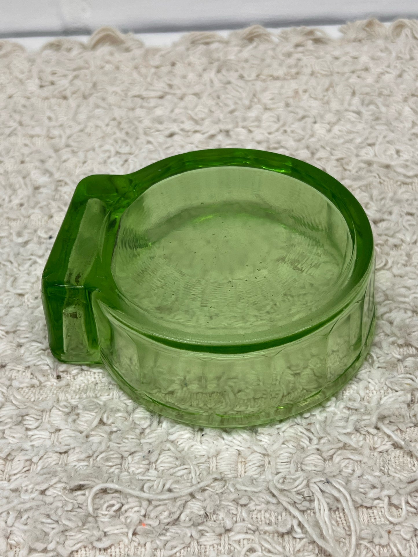 Vintage Uranium Glass Ashtray