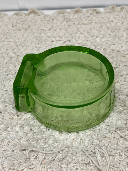 Vintage Uranium Glass Ashtray