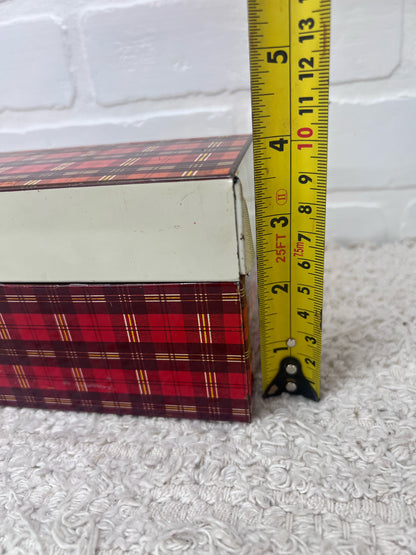 Ohio Art Red Plaid Recipe Box