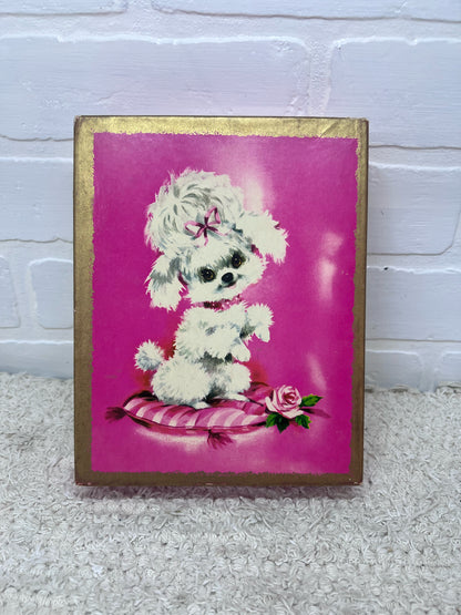 Vintage Box of 'Sparkling Pets' 1960's Greeting Cards