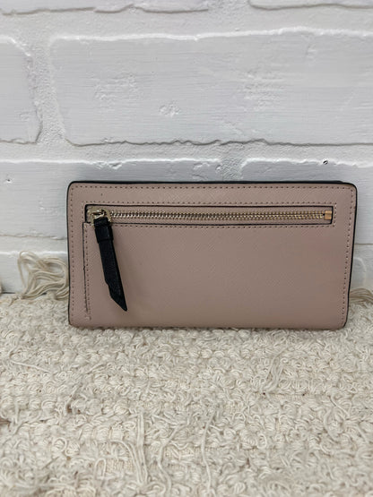 Kate Spade Staci Colorblock Slim Fold Wallet – Black & Nude – Saffiano Leather