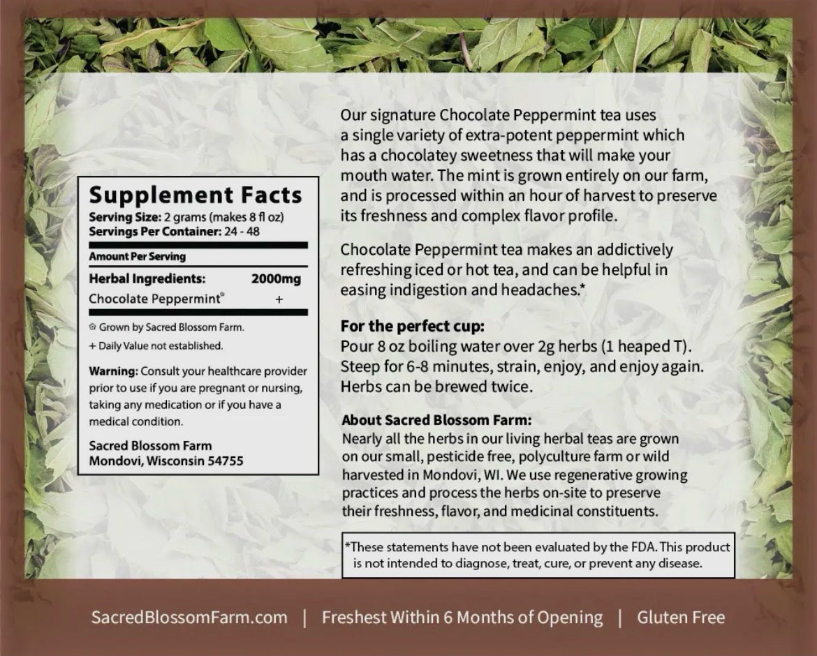 Sacred Blossom Farm Loose Leaf Herbal Tea - Assorted Varieties