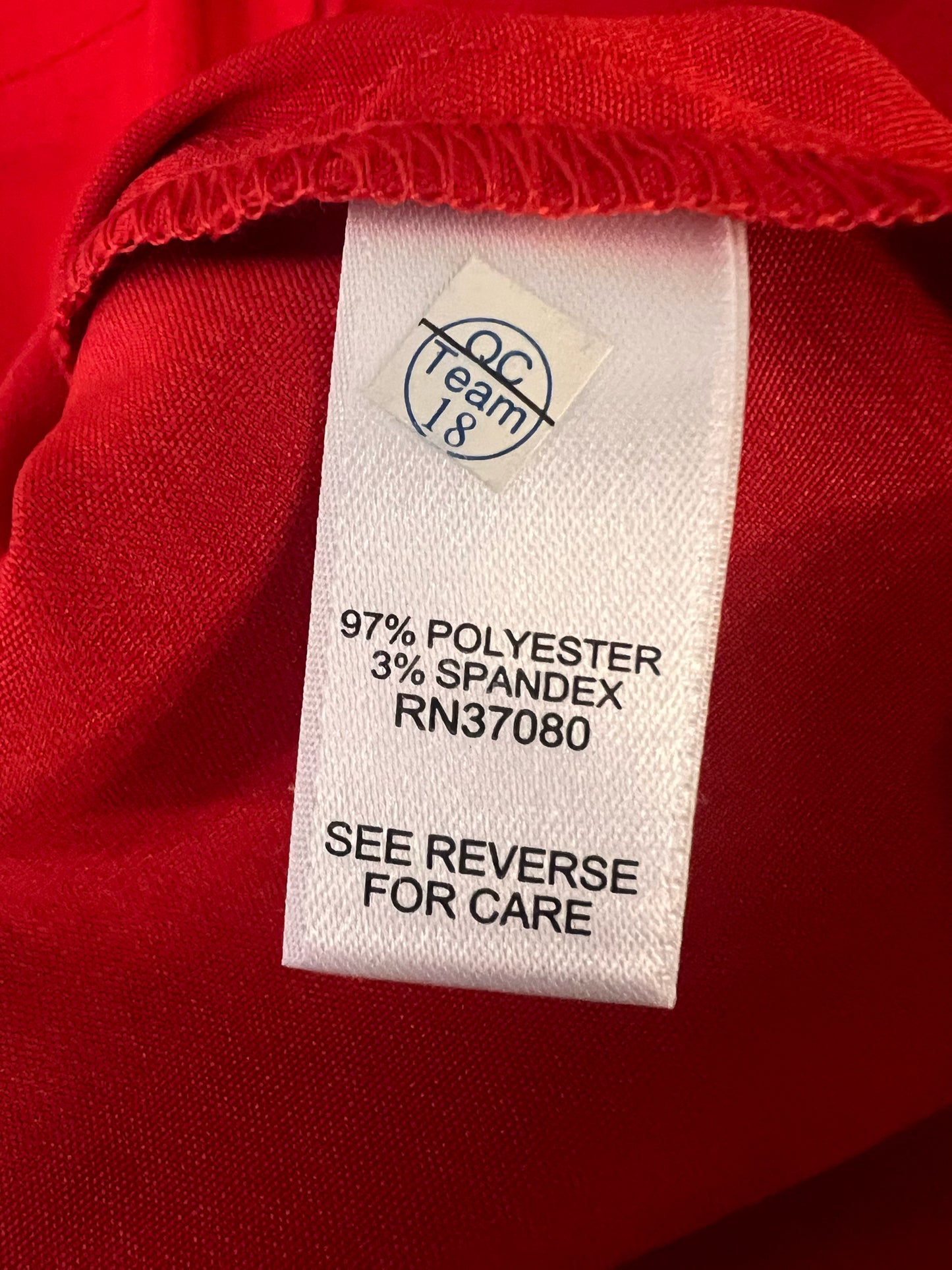 Size Petite XL Cato Red Button Down Shirt NWT