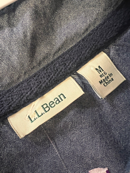 Size M LL Bean Cotton Hombre Stripe Pullover