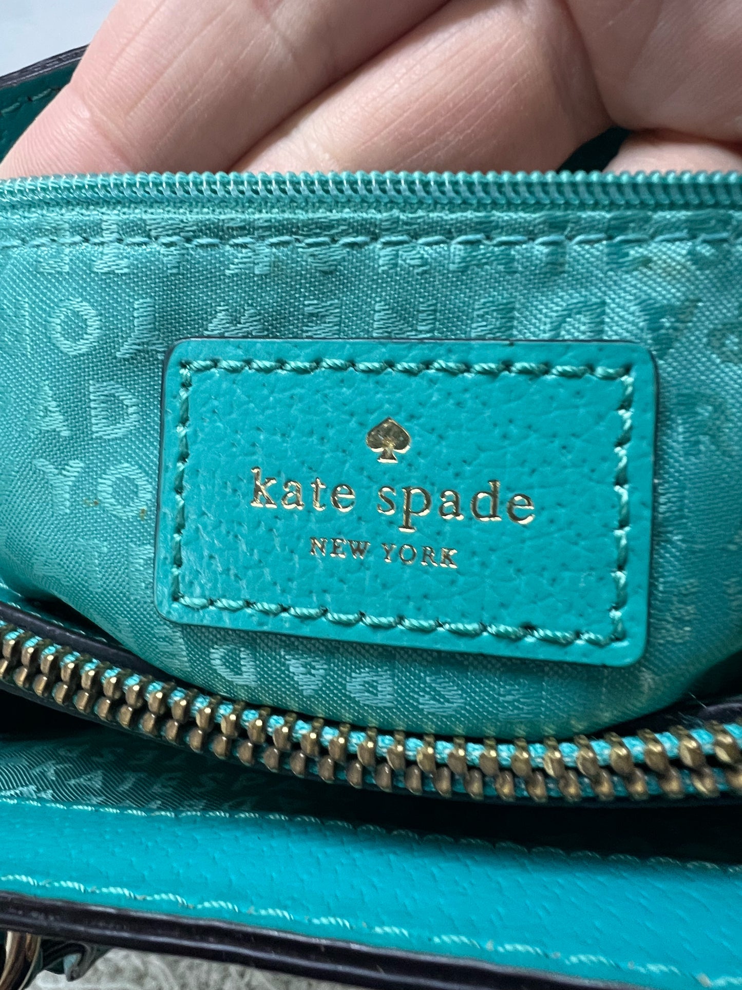 Kate Spade Turquoise  Wellesley style satchel/crossbody