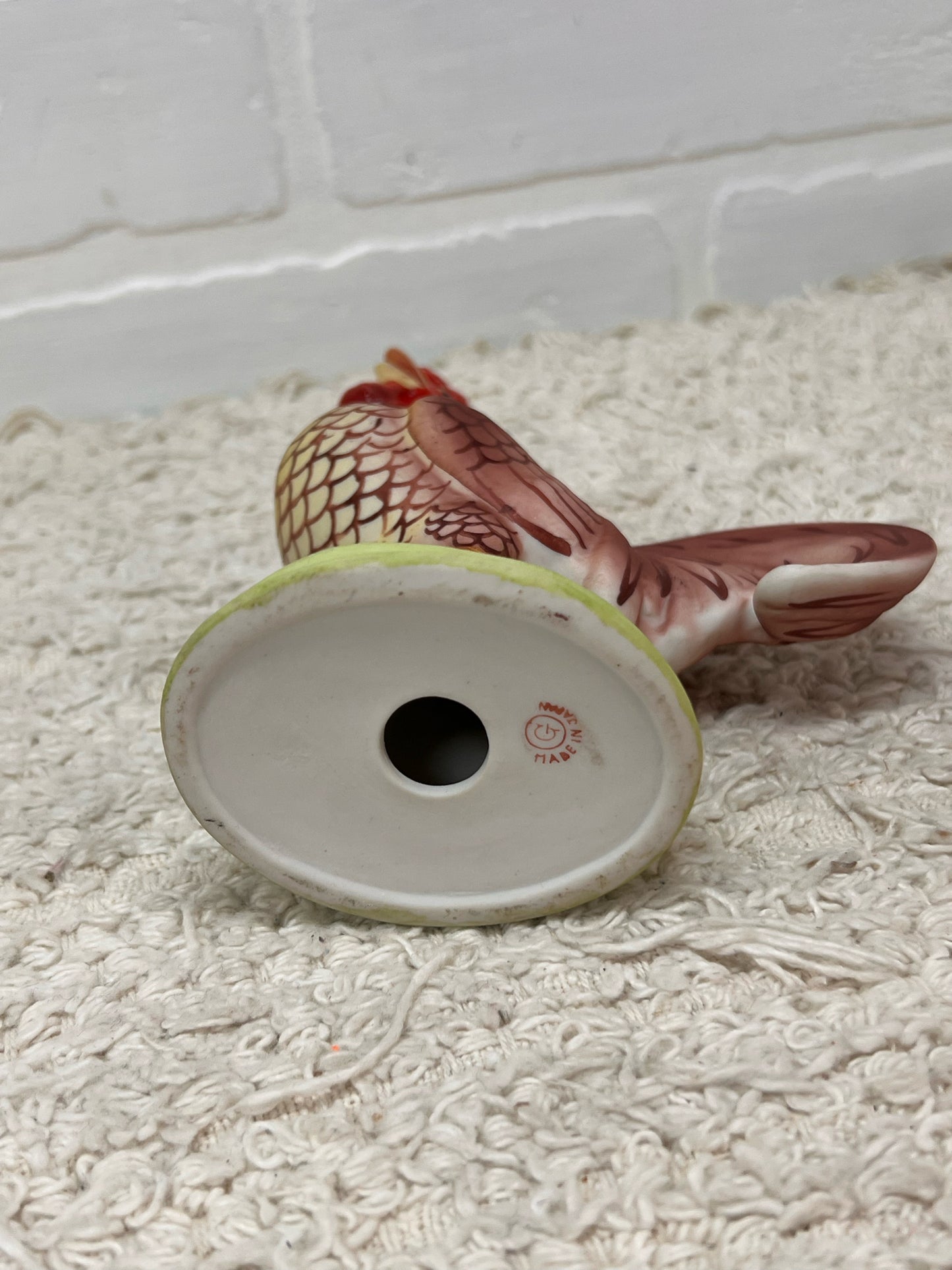 Vintage Ceramic Rooster Figurine - Mid Century, Made in Japan