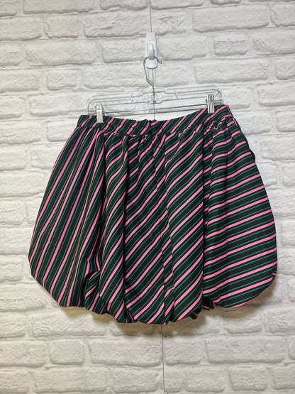 Size L Wicked striped multicolor bubble skirt