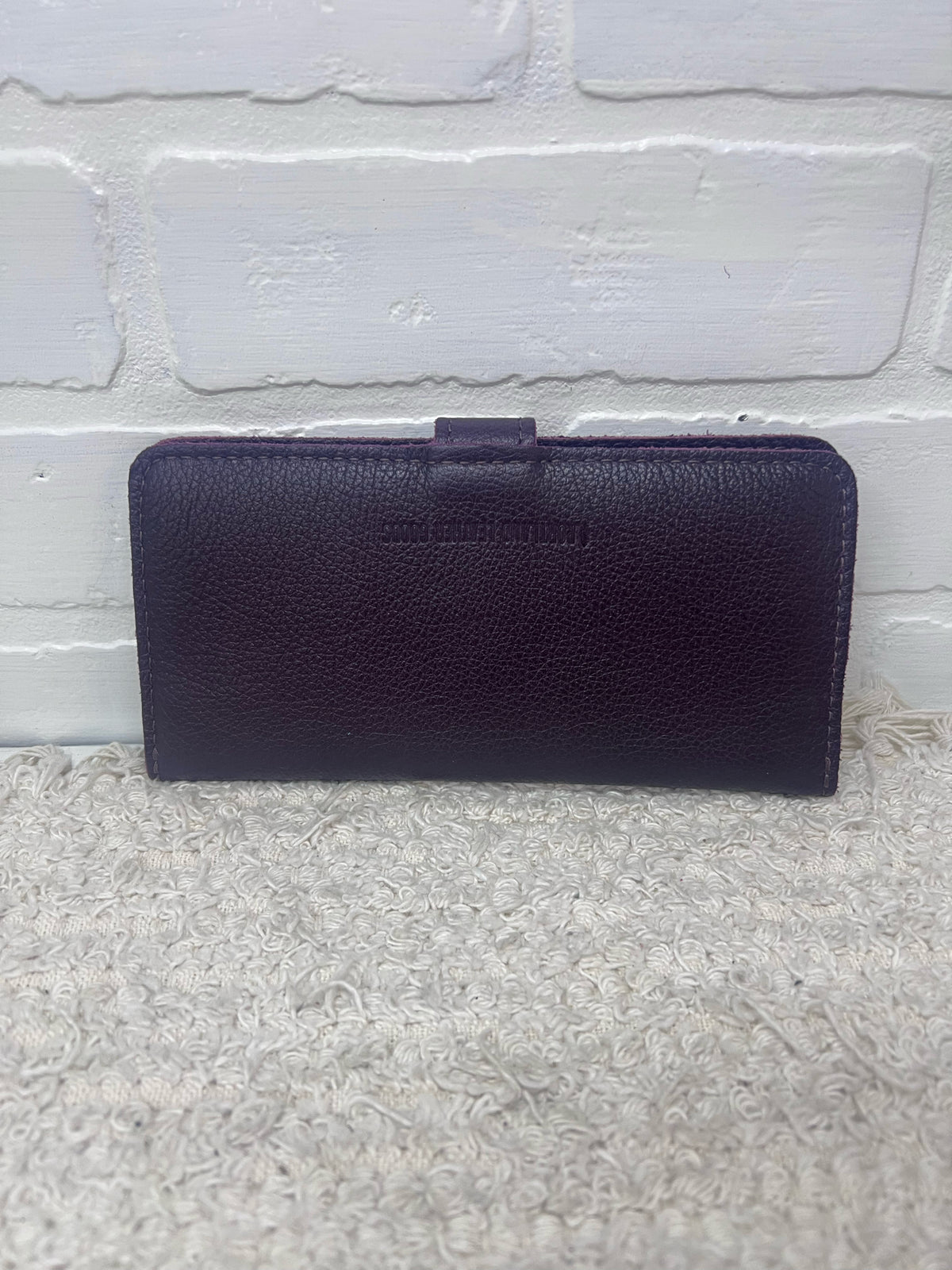 Portland Leather Burgundy Plum Wallet