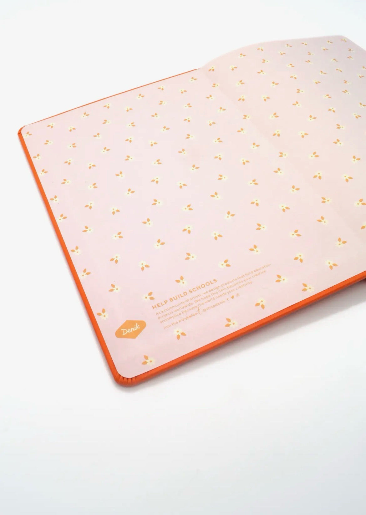 Daisy Chain Embroidered Journal - Hard Cover Notebook