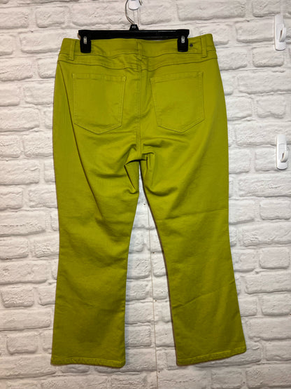 CAbi Size 10 Bright Green Jeans