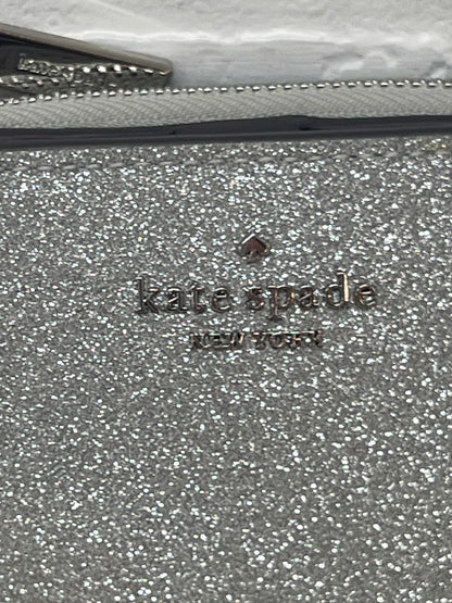 Kate Spade Silver Glitter Leather Coin Purse/Wallet