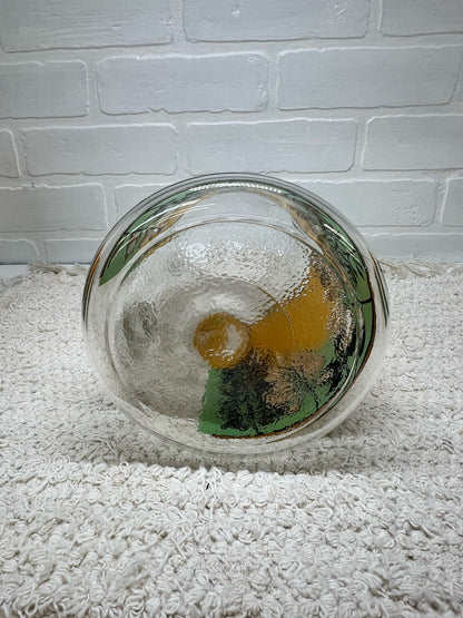 Mid Century butterfly pitcher & glass set