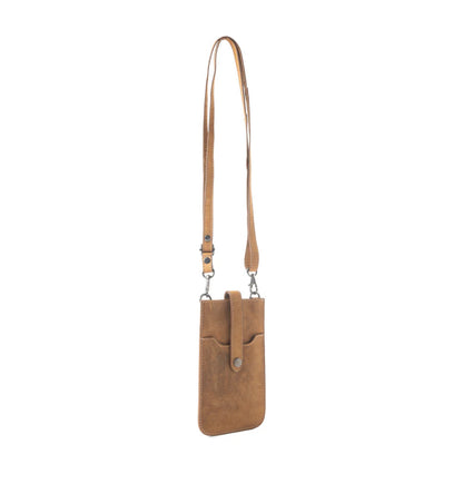 Golden Canyon Cell Phone Bag - Green or Dark Brown