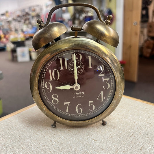 Vintage Timex wind-up alarm clock