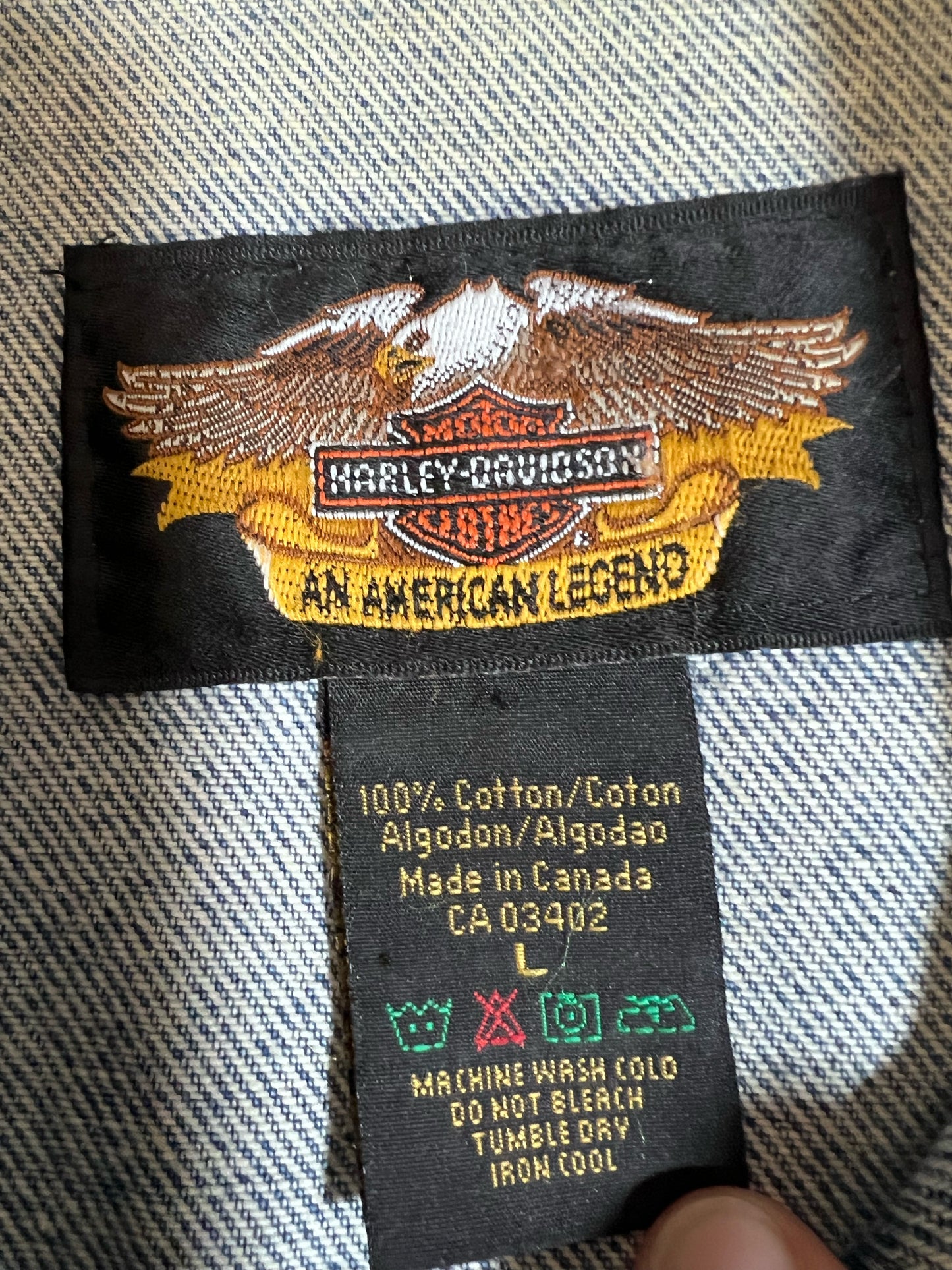 Size L Harley-Davidson Early 2000's Denim Jacket