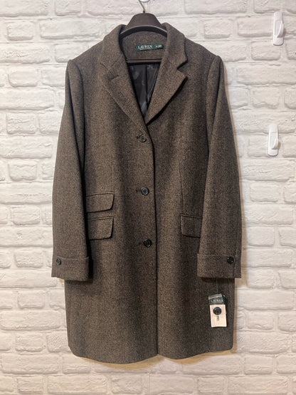 Size 18 Lauren Ralph Lauren Herringbone Tweed  NWT Coat Wool Blend