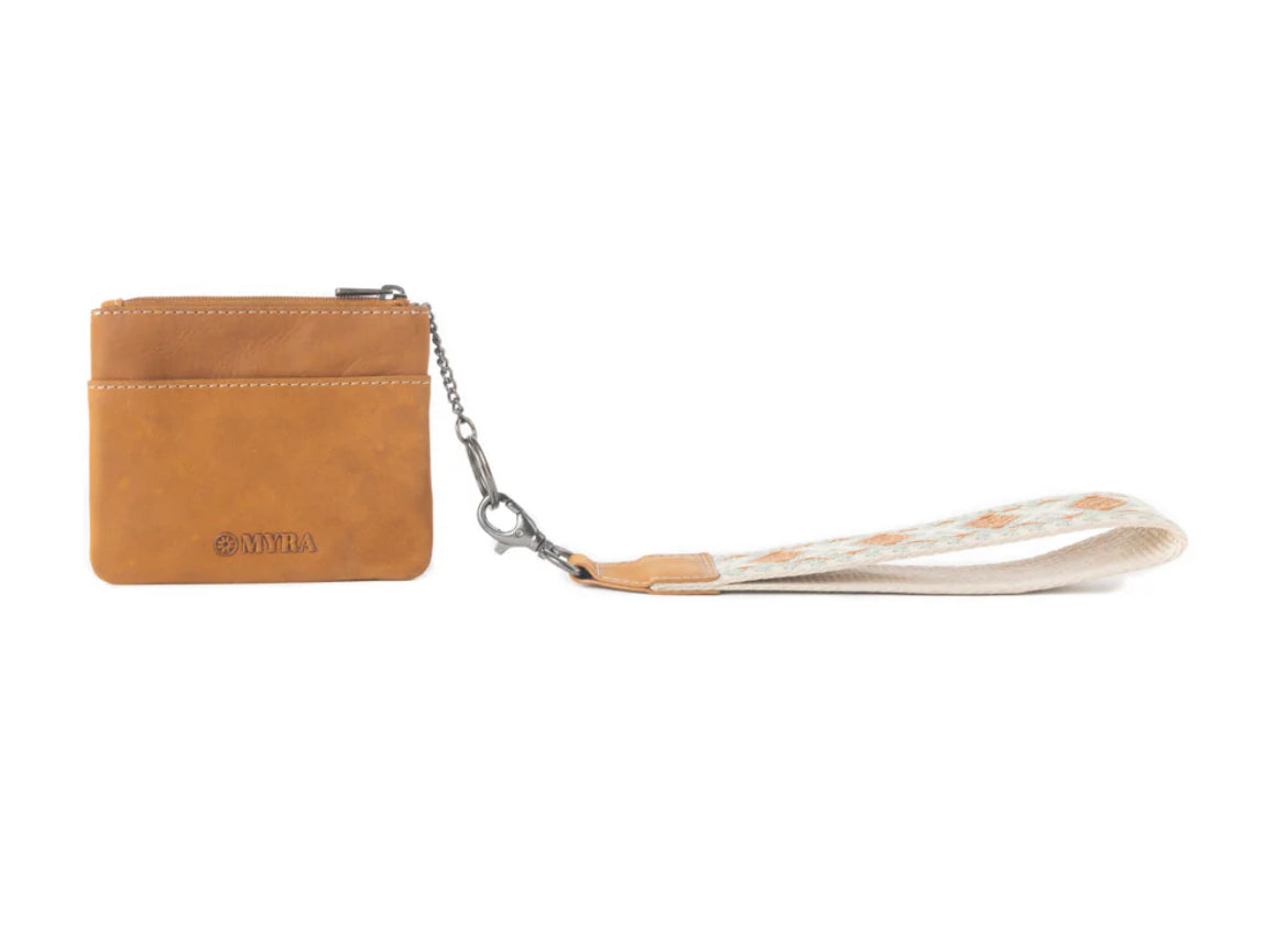 Canyon Breeze Leather Credit Card Holder in Canyon Clay