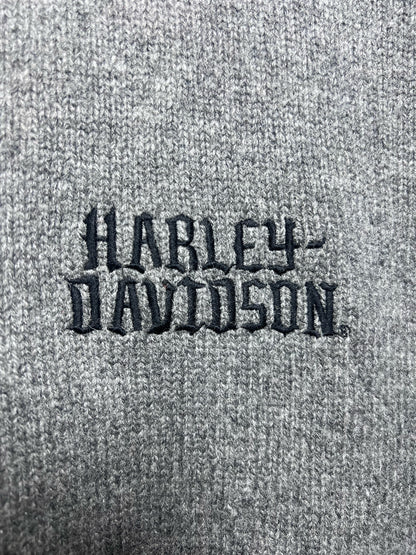Size 2X Harley-Davidson NWT Mens' Wood Blend Gray & Black Sweater