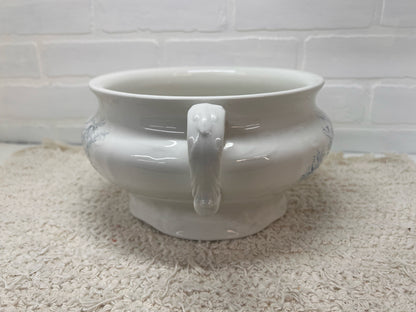 Antique chamber pot w/ blue floral design