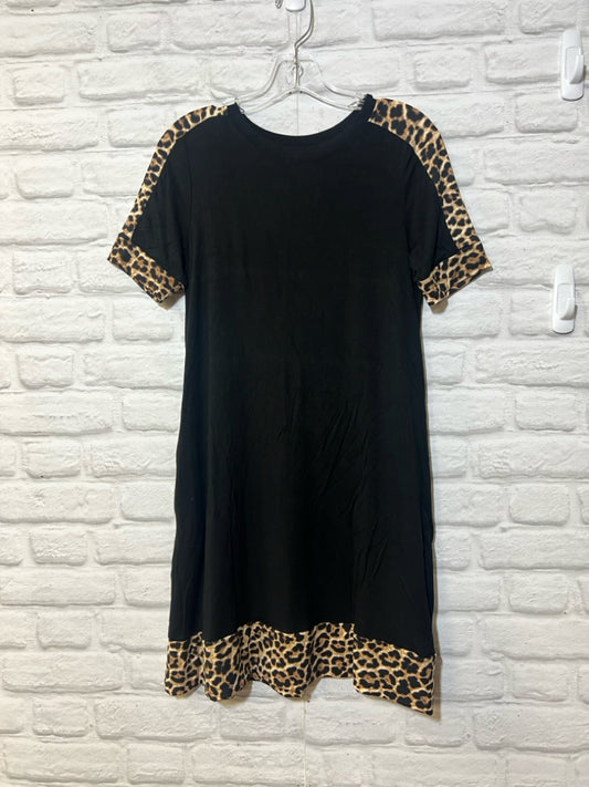 Size S Celeste leopard print trimmed tunic